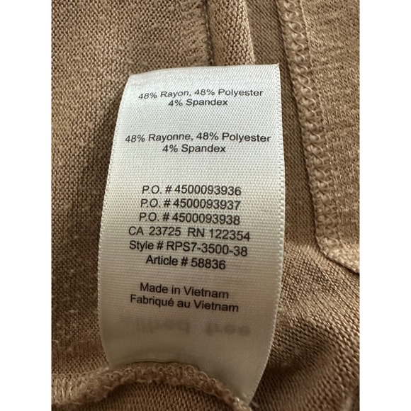 Wilfred Free Aritzia Sz XS Slub Knit Rayon Blend Open Slouchy Cardigan Neutral - Picture 5 of 9